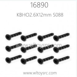 HBX 16890 Parts Countersunk Self Tapping KBHO2.6X12mm S088