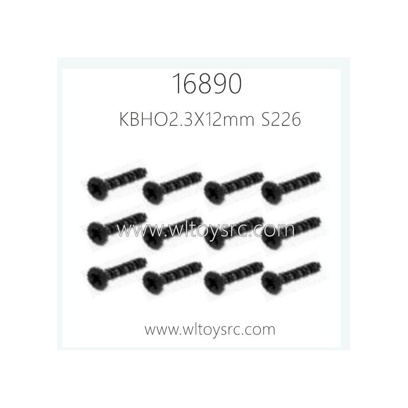 HBX 16890 Parts Countersunk Self Tapping KBHO2.3X12mm S226