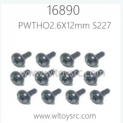 HBX 16890 Parts Flange Head Self Tapping Screws PWTHO2.6X12mm S227