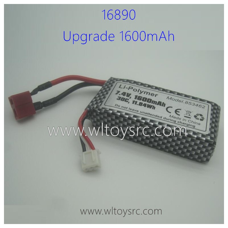 HBX 16890 Parts Upgrade 1600mAh Li-Ion Battery T-Plug