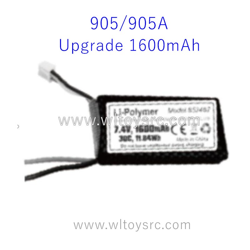 HBX 905 RC Car Parts Upgrade Battery 1600mAh T2119