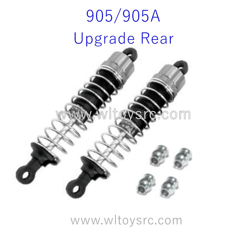 HBX 905 905A RC Car Rear Upgrade Aluminum Capped Oil Fill Shocks 90201R
