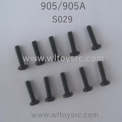 HBX 905 905A RC Truck Parts Round Head Self Tapping Screw 2.6X10 S029