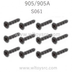 HBX 905 905A RC Truck Parts Screw KBHO 2.6X6mm S061