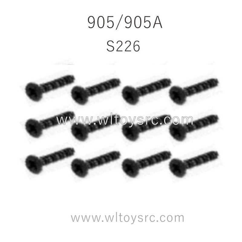 HBX 905 905A Parts Countersunk Self Tapping Screw S226
