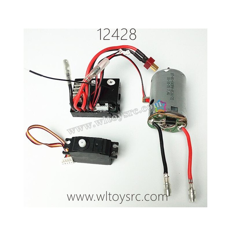 WLTOYS 12428 Parts, Receiver Motor and Servo