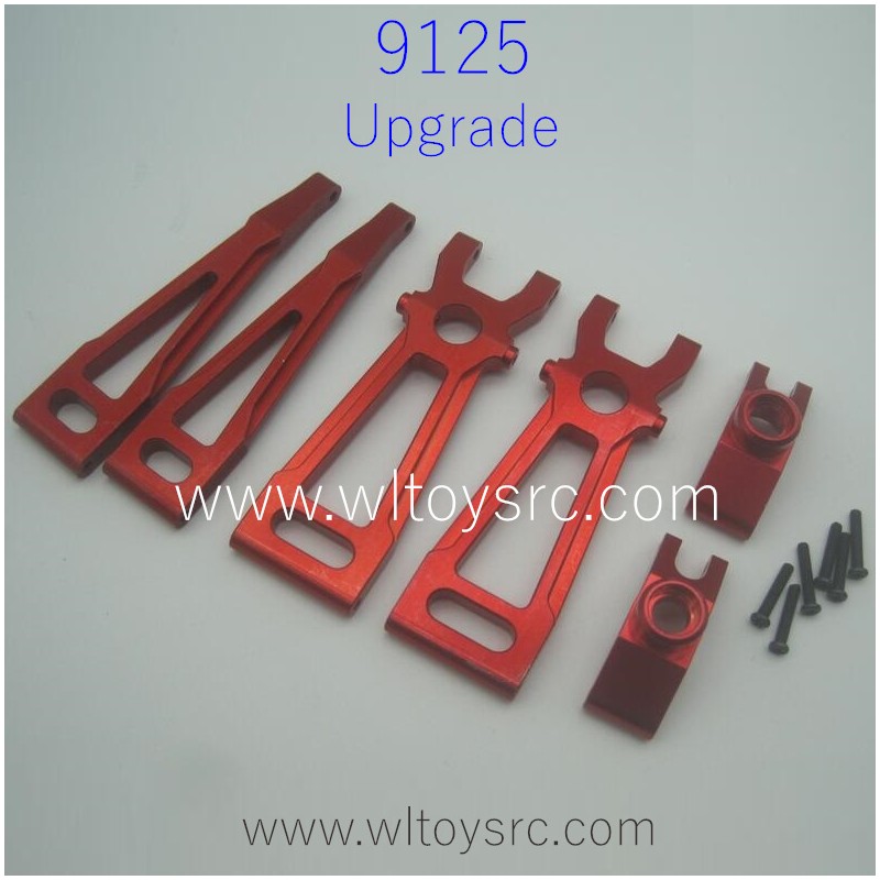 XINLEHONG 9125 Upgrade Parts Metal Swing Arm Upper and Lower Red