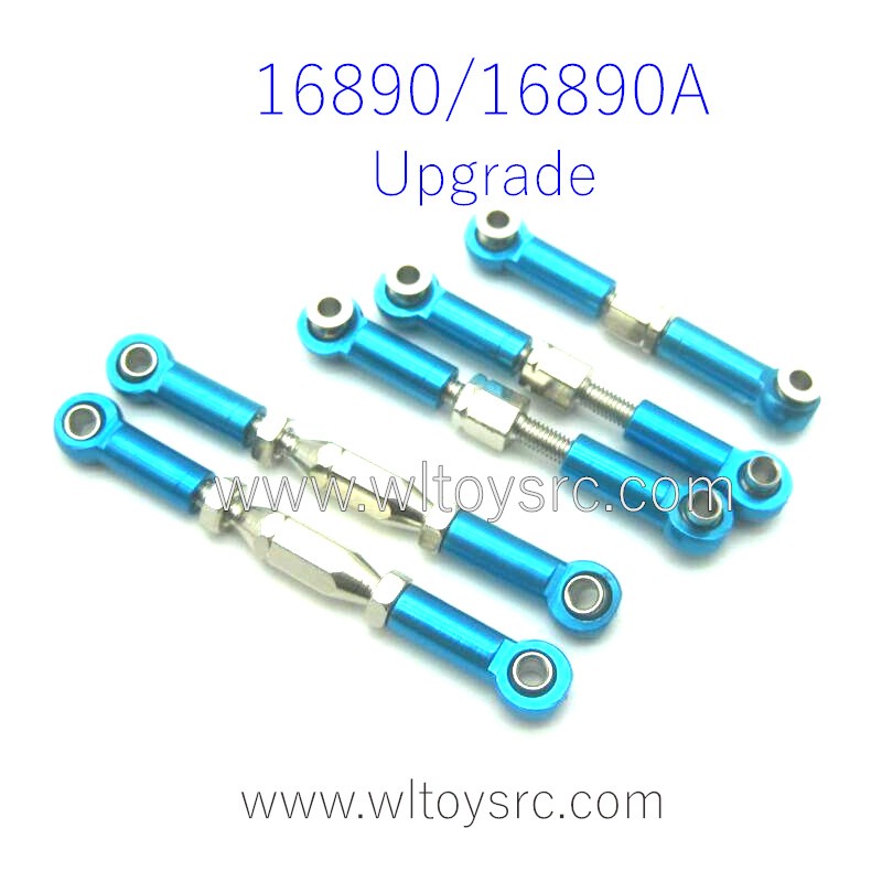 HAIBOXING 16890 RC Car Upgrade Parts Metal Connect Rods Blue