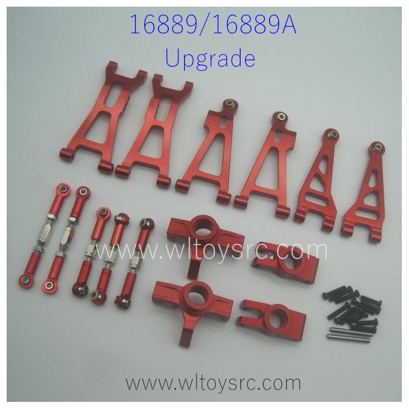 HBX16889 16889A RC Car Upgrade Parts List Metal Version Red