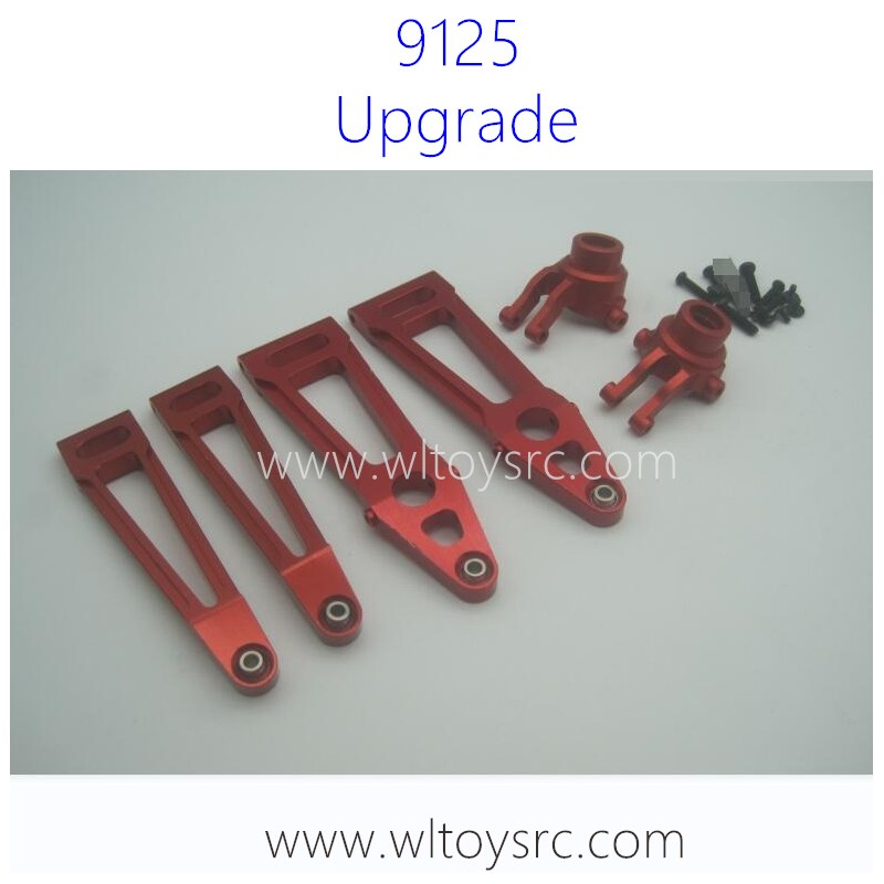 XINLEHONG 9125 Upgrade Parts Metal Front Swing Arm set Red