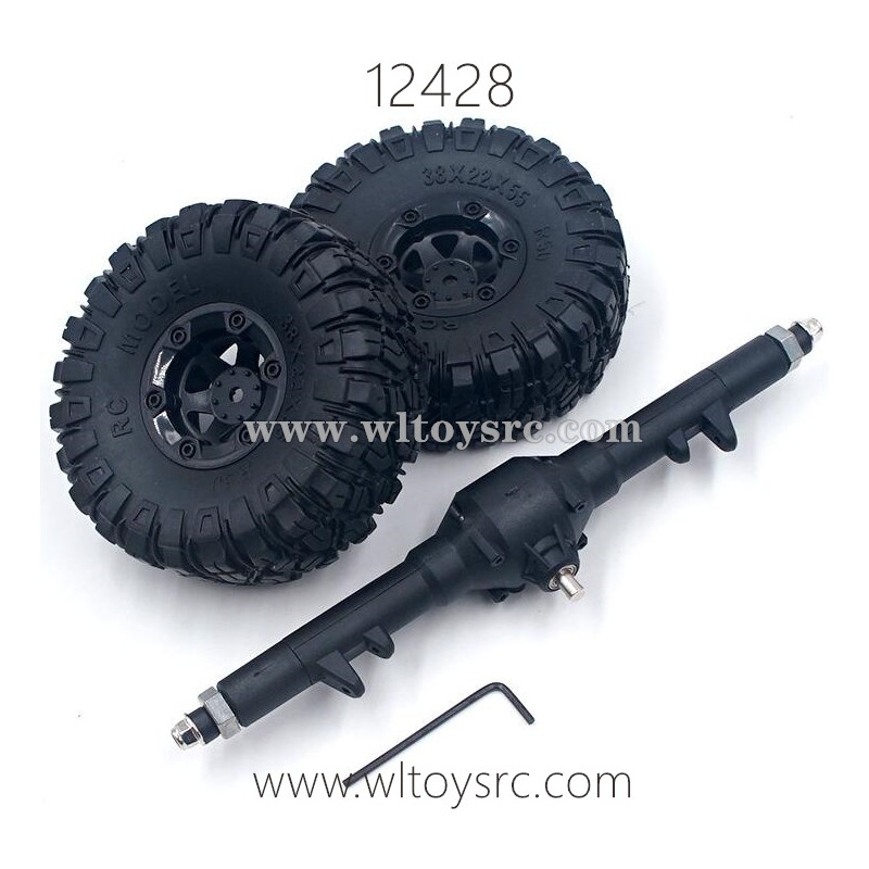 WLTOYS 12428 Parts, Rear Gearbox Assembly and Wheels