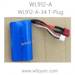 WLTOYS WL912-A RC Boat Parts WL912-A-34 7.4V Battery T-Plug