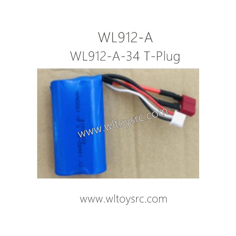 WLTOYS WL912-A RC Boat Parts WL912-A-34 7.4V Battery T-Plug