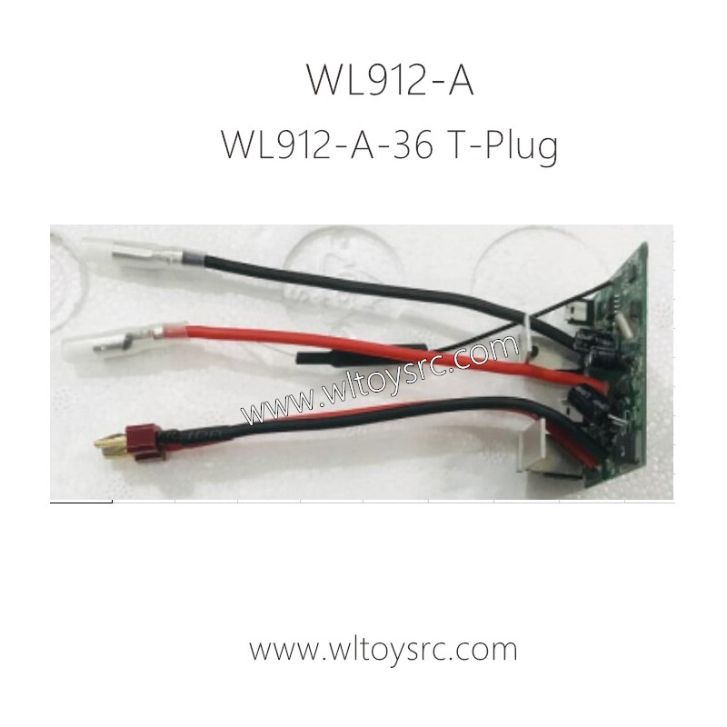 WLTOYS WL912-A Boat Parts WL912-A-36 Receiver Kit T-Plug