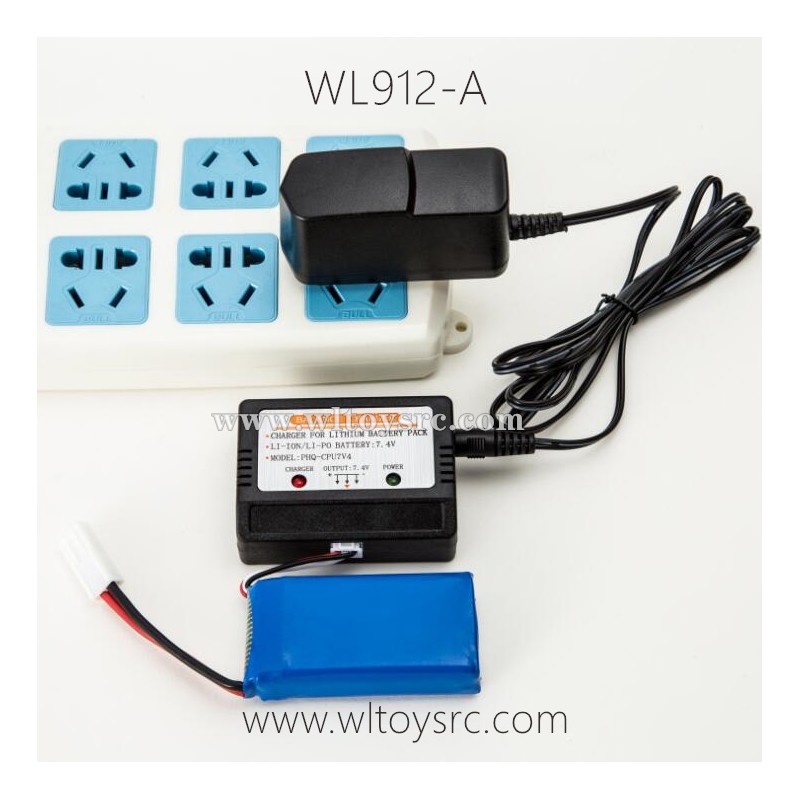WLTOYS WL912-A Parts Battery and Charger