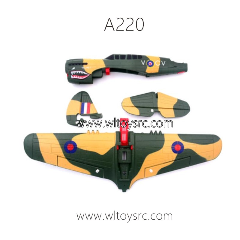 WLTOYS A220 P40 Fighter Plane Parts A220-0001 Foam Group