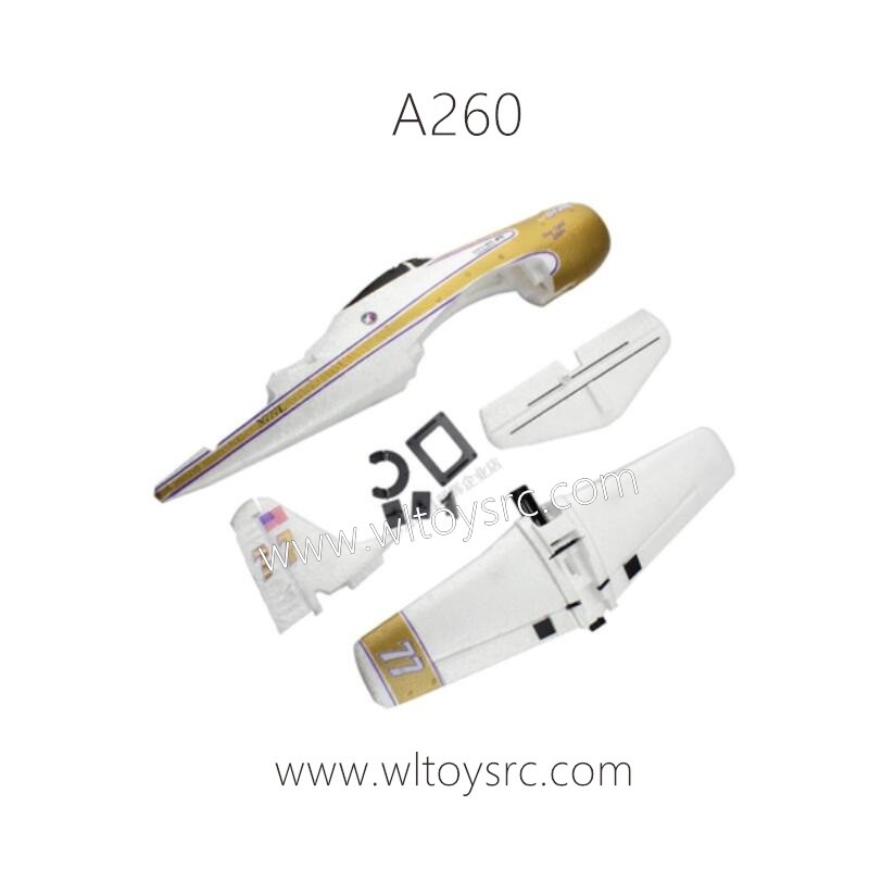 WLTOYS A260 2.4Ghz 4CH RC Plane Parts A260-0001 Foam Components