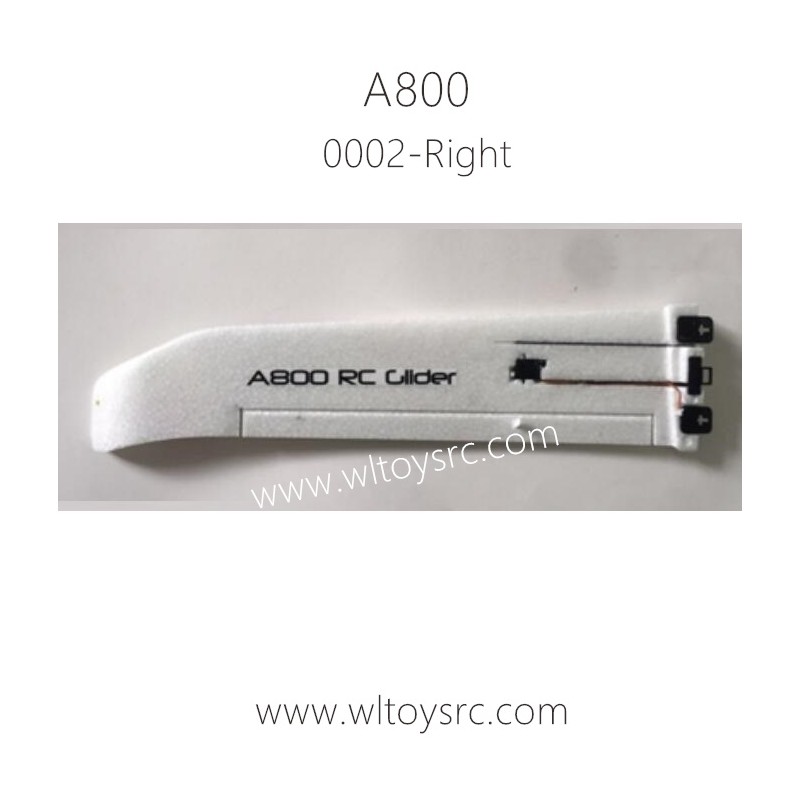 WLTOYS XK A800 3D 6G RC Glider Parts 0002 Right Wing
