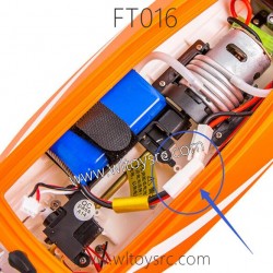 FEILUN FT016 Racing Boat Battery 7.4v 1500mAh