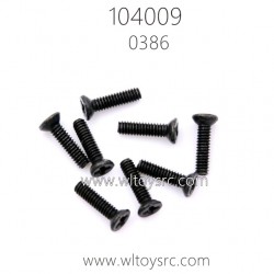 WLTOYS 104009 Parts 0386 2X8KM Phillips flat head screws