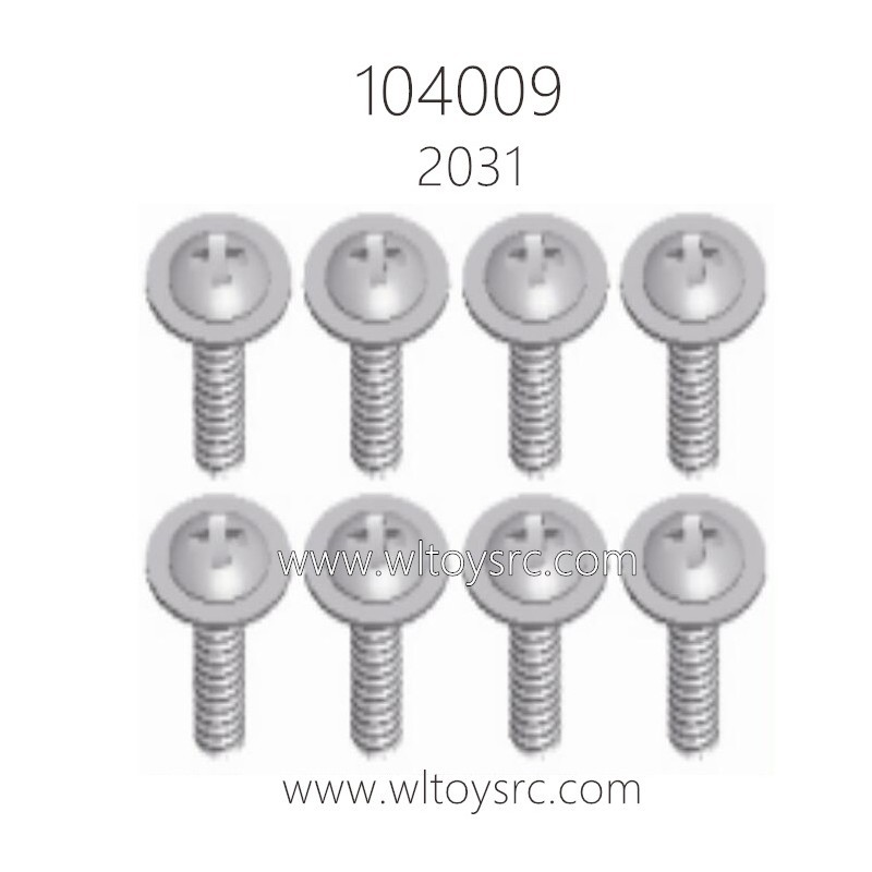 WLTOYS 104009 Parts 2031 2.6X6PWB6 Screws