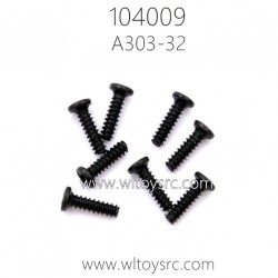 WLTOYS 104009 Parts A303-32 ST1.7X6PB D3 Round Head Screws