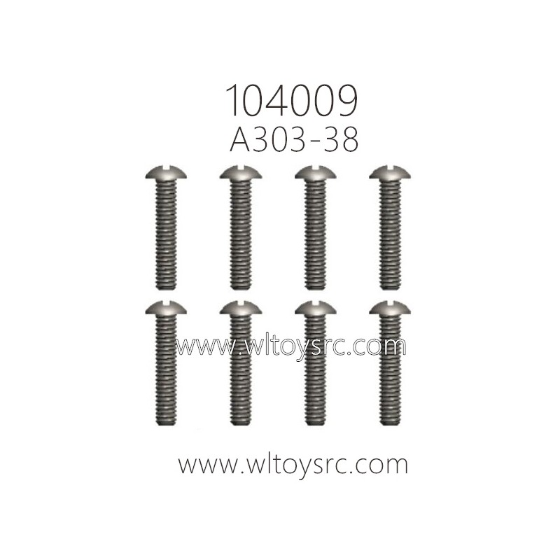 WLTOYS 104009 Parts A303-38 3X14PM D5.5 Phillips head screw