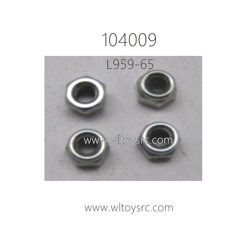 WLTOYS 104009 Parts L959-65 M4 Locknut