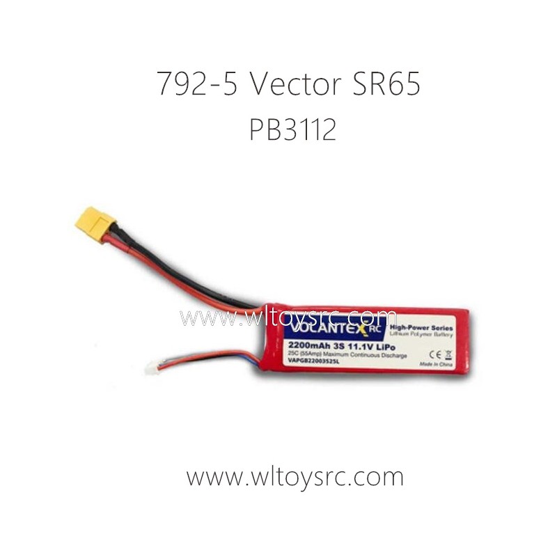 VOLANTEX 792-5 RC Boat Parts PB3112 11.1V 2200mAh Battery