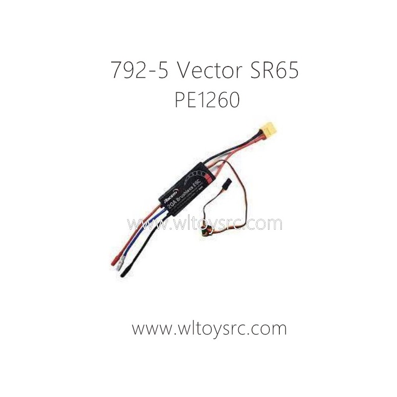 VOLANTEX RC 792-5 Vector SR65 Parts PE1260 40A ESC for Brushless