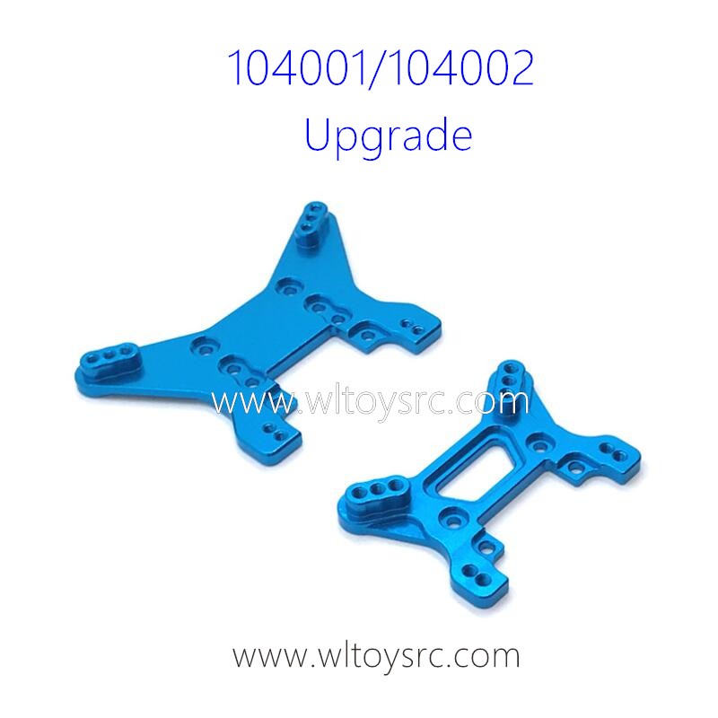 WLTOYS 104001 104002 Upgrade Parts Front and Rear Shock Tower Blue