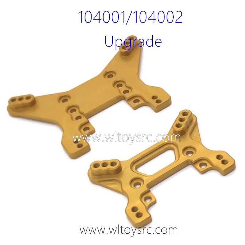 WLTOYS 104001 104002 Upgrade Parts Front and Rear Shock Tower Golden