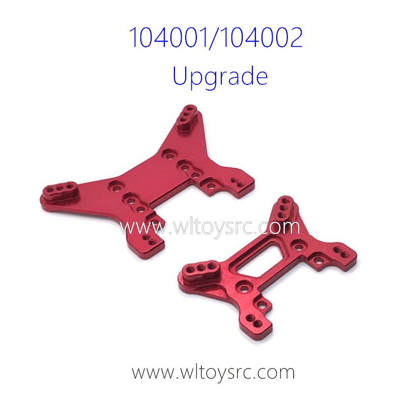 WLTOYS 104001 104002 Upgrade Parts Front and Rear Shock Tower Red