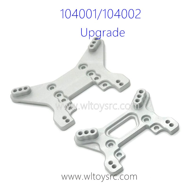 WLTOYS 104001 104002 Upgrade Parts Front and Rear Shock Tower Silver