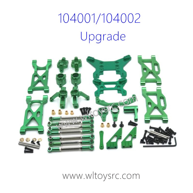 WLTOYS 104001 104002 Upgrade Metal Parts List Green