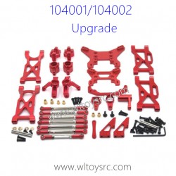 WLTOYS 104001 104002 Upgrade Metal Parts List Red