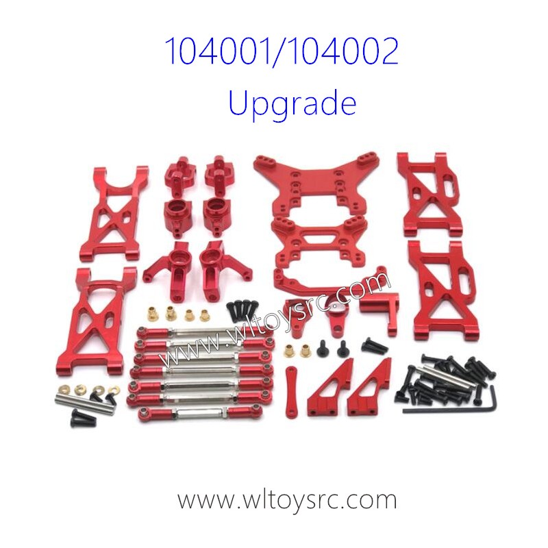 WLTOYS 104001 104002 Upgrade Metal Parts List Red