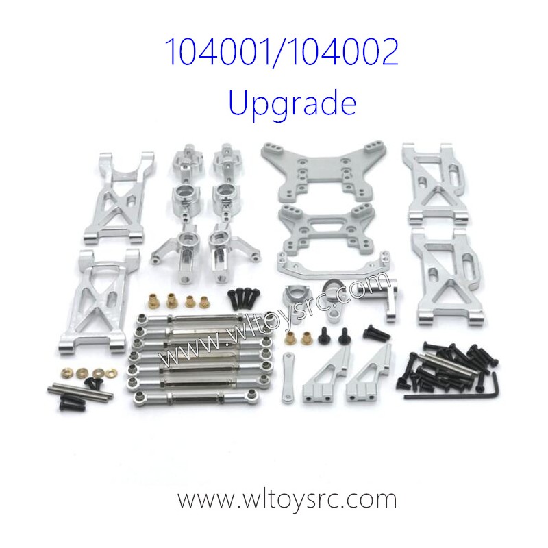 WLTOYS 104001 104002 Upgrade Metal Parts List Silver