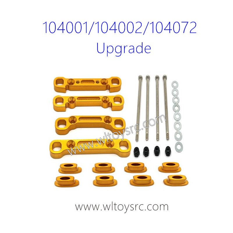 WLTOYS 104001 104002 104072 Upgrade Parts Fixing kit for Rear and Front Swing Arm Gold
