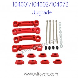 WLTOYS 104001 104002 104072 Upgrade Parts Fixing kit for Rear and Front Swing Arm Red