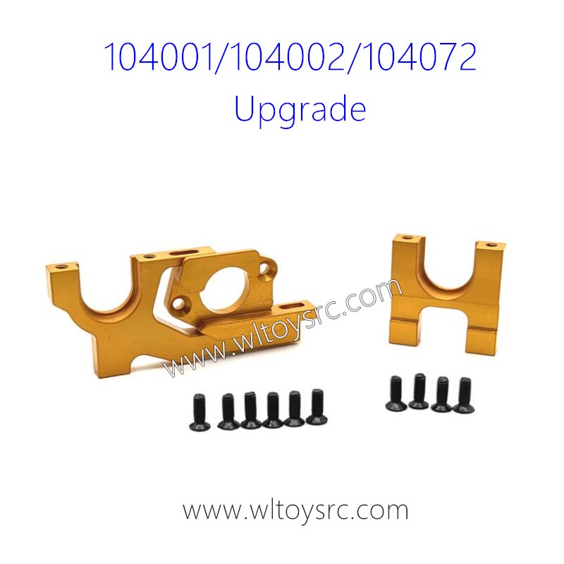 WLTOYS 104001 104002 104072 Upgrade Adjustable Motor Holder Al. Gold