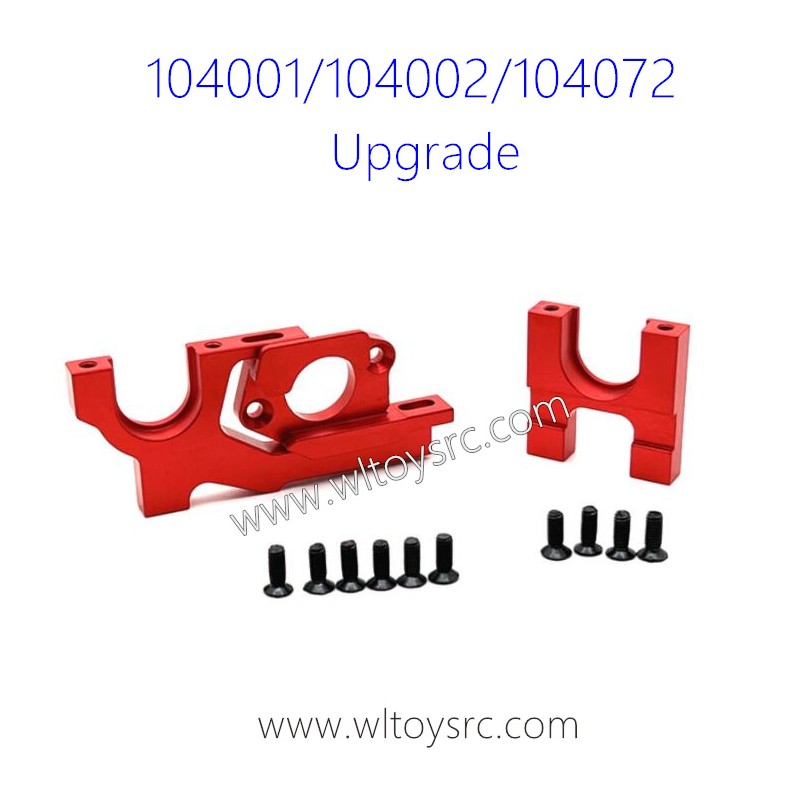 WLTOYS 104001 104002 104072 Upgrade Adjustable Motor Holder Al. Red