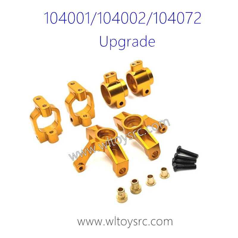 WLTOYS 104001 104002 104072 Upgrades Front and Read Wheel Cup Gold