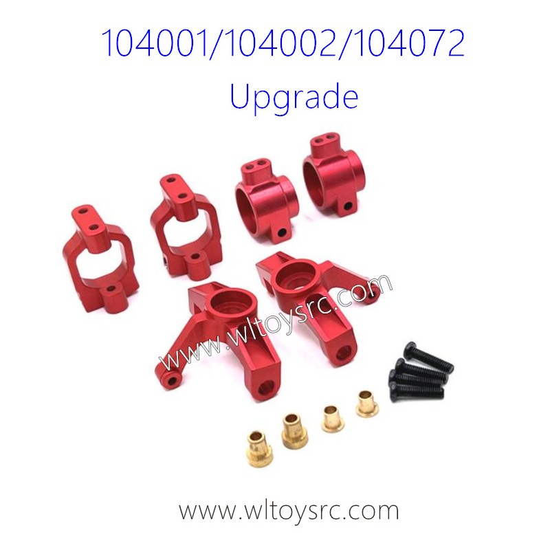 WLTOYS 104001 104002 104072 Upgrades Front and Read Wheel Cup Red