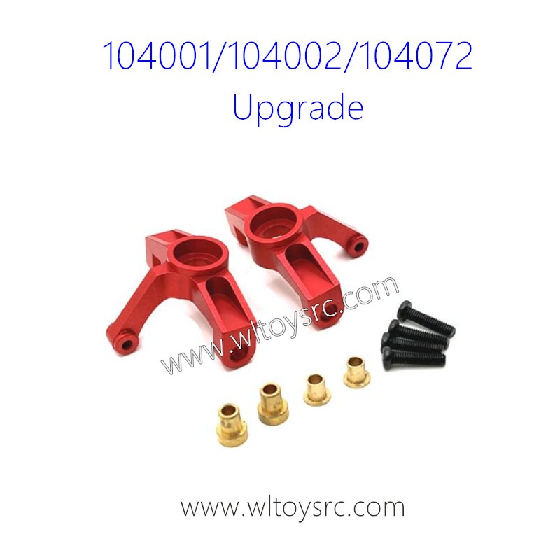 WLTOYS 104001 104002 104072 Upgrades Parts Front Steering Cups Metal Red