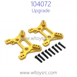 WLTOYS 104072 Upgrade Parts Front and Rear Shock Tower Metal Gold