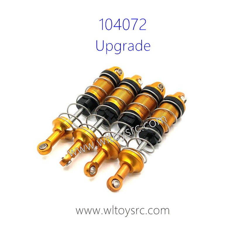 WLTOYS 104072 Upgrade Parts Front and Rear Shock Absorber Gold