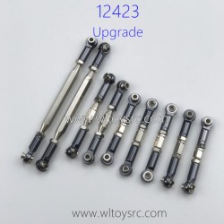 WLTOYS 12423 Upgrade Parts Metal Connect Rod set Titanium