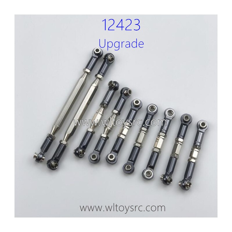 WLTOYS 12423 Upgrade Parts Metal Connect Rod set Titanium