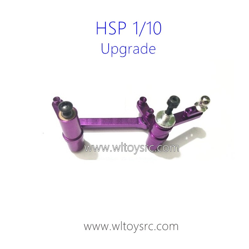 HSP RC Car 1/10 Upgrade Parts Metal Steering Kit for 94111 94188 94123 Purple